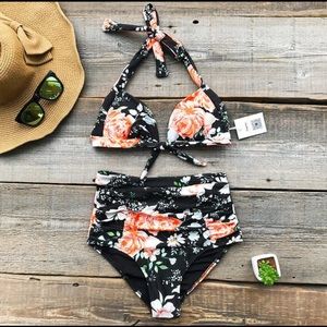 Cupshe Faint Fragrance High Waisted Bikini